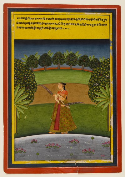 Una Nayika attende il suo amante, c.1700-25 da Indian School